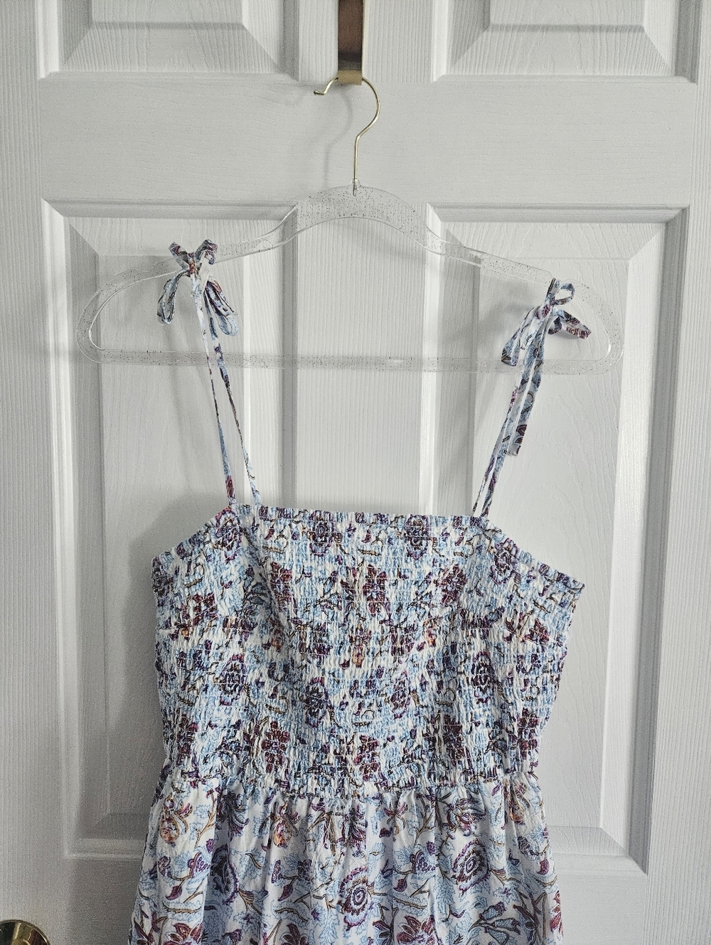 NWOT Target X Roller Rabbit Sketched Floral Tiered Maxi Dress With Tie Straps - Picture 2 of 10